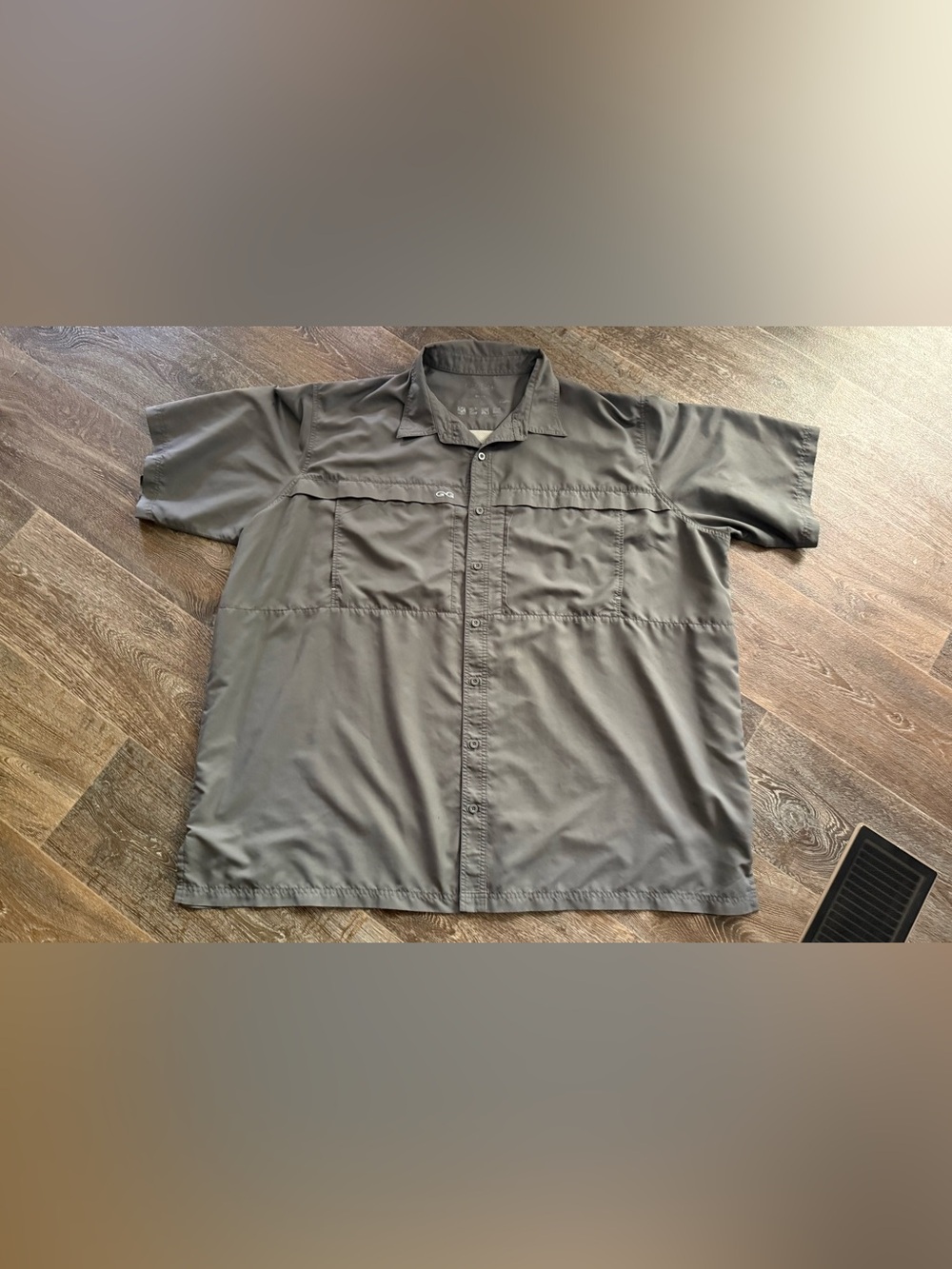 Men’s GameGuard GunMetal Fishing Shirt Size 5XL